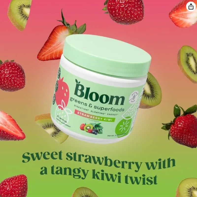 Bloom Greens & Superfoods – Kiwi Fresa (100grs)